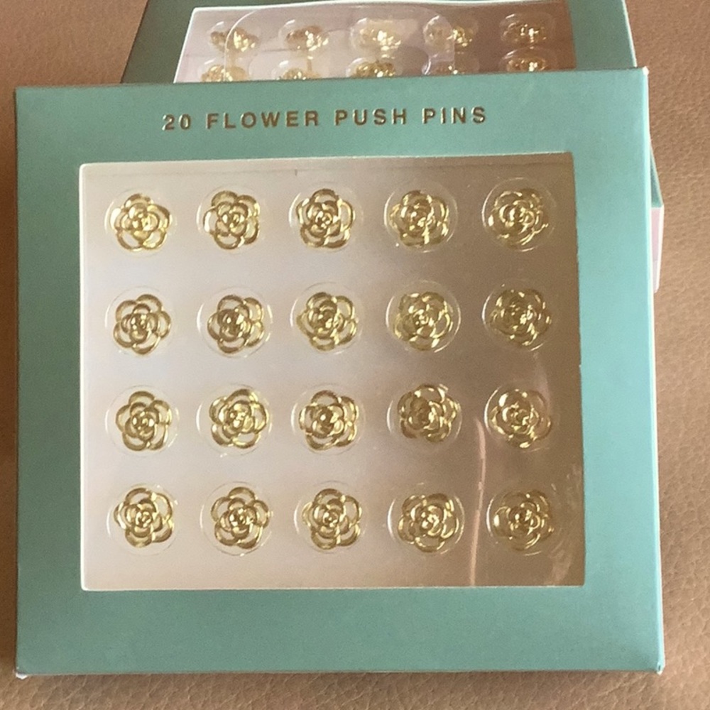 James Burke Rose Push Pins.
